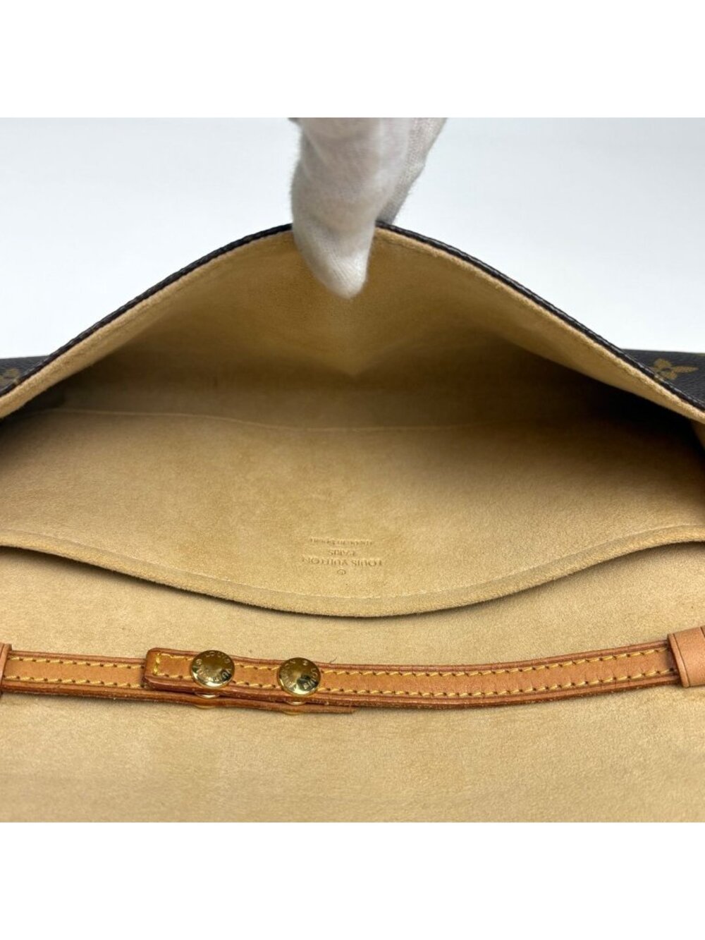 Louis Vuitton Pochette Twin GM Clutch 2-Way Shoulder Bag Monogram Brown - Picture 10 of 11